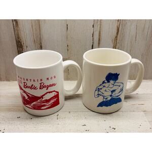 Lot of Vintage Barbie Bazaar Coffee Tea Mugs EUC